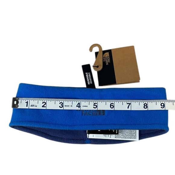 The North Face Kids Glacier Reversible Headband NWT Small Light Blue Gray Cozy - Picture 7 of 9